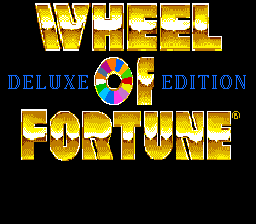 Wheel of Fortune - Deluxe Edition (USA) Title Screen